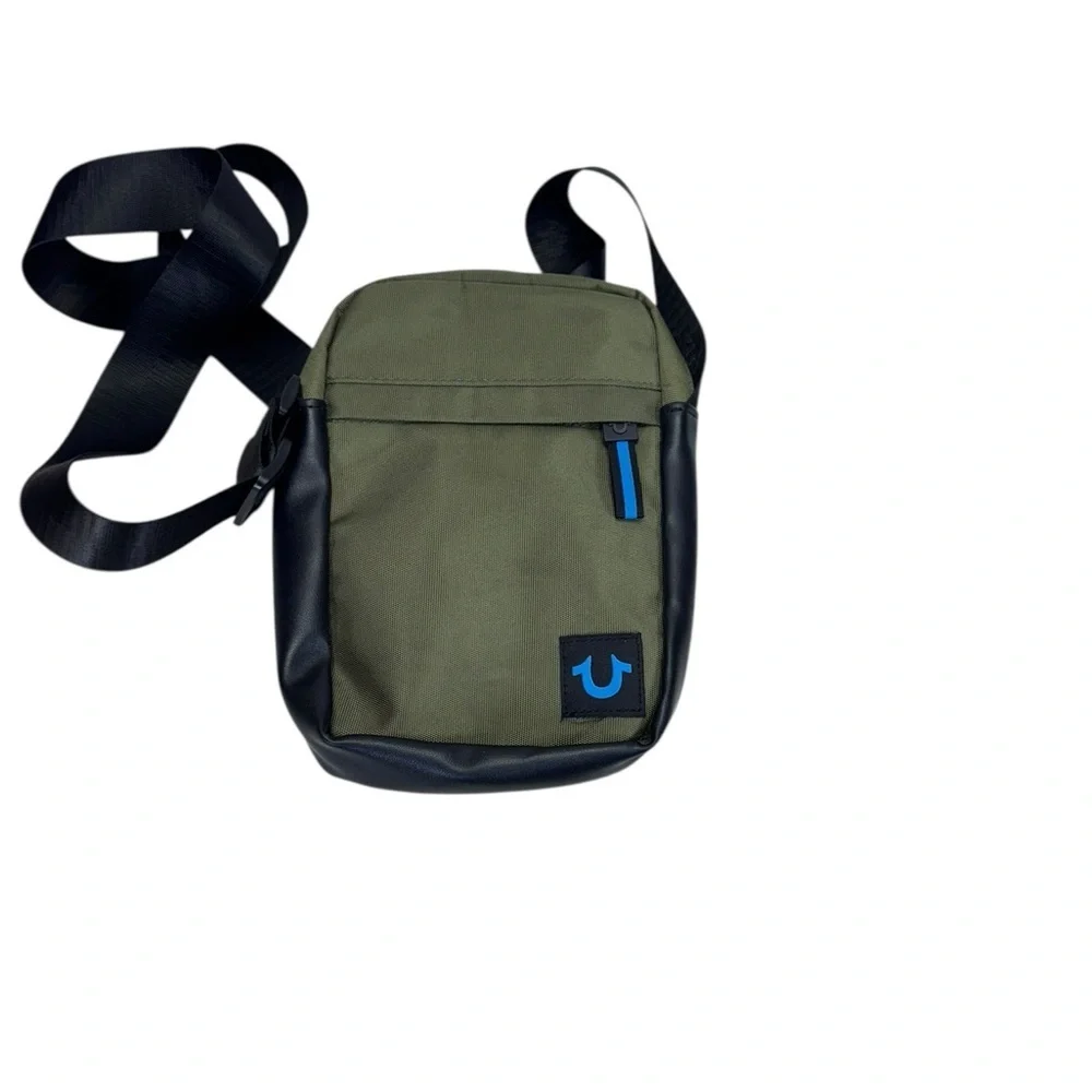 True Religion .Olive and Black Crossbody Bag